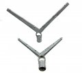 Chain Link Fence Barb Wire V-arms Pressed Steel Fits O D 1-7 8 Round Post 1-5 Inch Cross Rail 