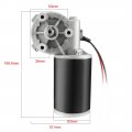 Uxcell Dc48v 80w 33rpm Reversible Worm Gear Motor High Torque Speed Reducing Electric Gearbox Motor-jcf63r
