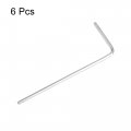 Uxcell 1 3mm Hex Key Wrench L Shaped Long Arm Cr-v Repairing Tool 6 Pcs