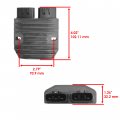 Caltric Stator And Regulator Rectifier With Gasket Compatible Yamaha Viking 700 Yxm700 2014-2017