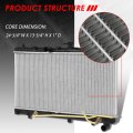 Dpi 2701 Factory Style 1-row Cooling Radiator For Rio At 03-05 Aluminum Core