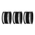 Powertec 70149-p3 4 Inch Dust Control Flex Cuff With Steel Hose Clamps Connector Rubber Coupler For Woodworking Collection 