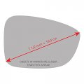 Mirror Glass With Full Size Adhesive For 2018-2022 Honda Accord Passenger Side View Right Rh Not A Fit Camera In Housing