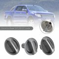 Topteng Car 3pcs A C Heater Fan Temperature Control Knob Fits Ford Ranger Pj Pk 2005-2011 For Mazda Bt50 Ub9b61195 Ub9c61195