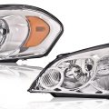 Headlight Assembly For 2006-2007 Chevy Monte Carlo 2006-2013 And 2014-2016 Impala Limited Left Side Clear Lens Chrome Housing