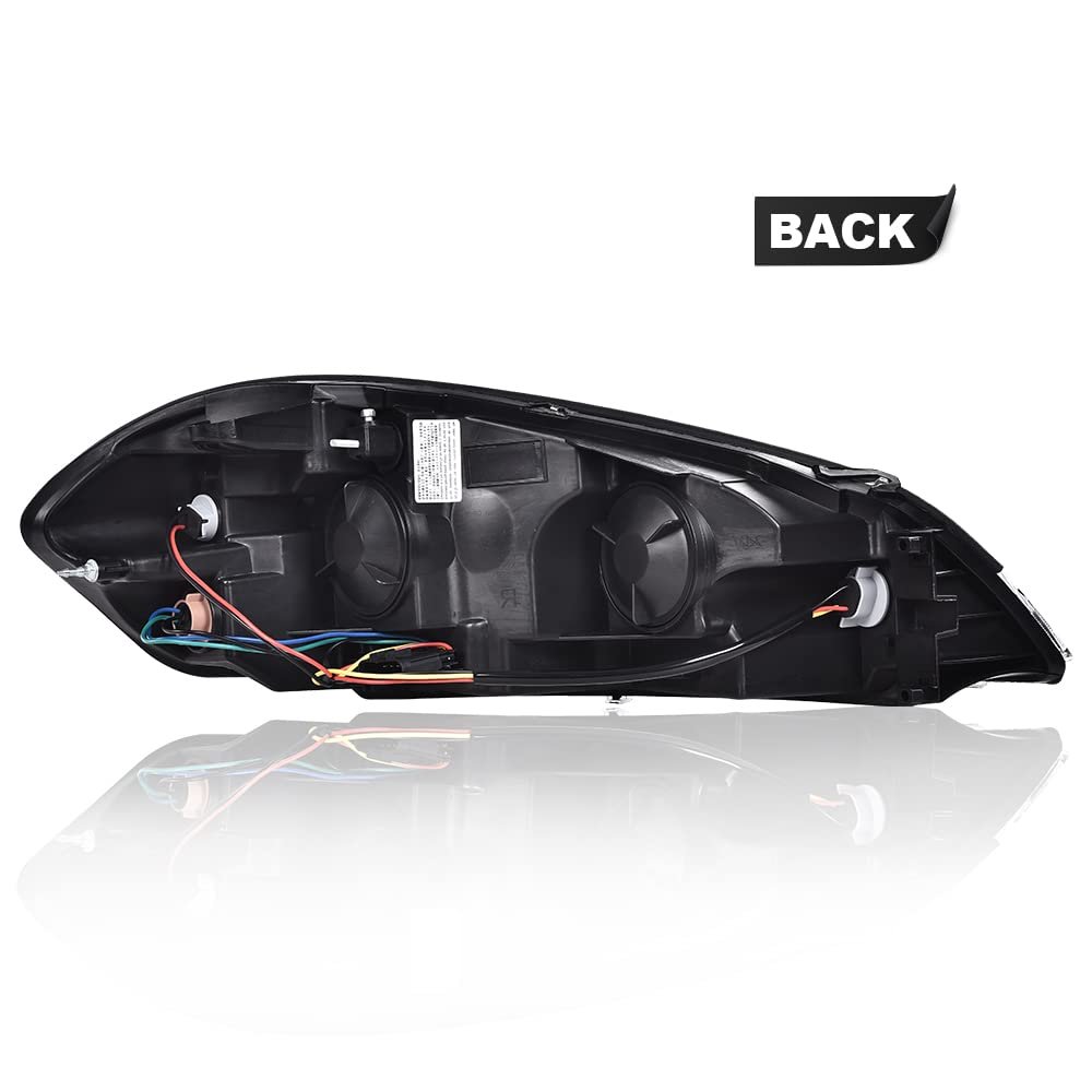 Headlight Assembly For 2006-2007 Chevy Monte Carlo 2006-2013 And 2014-2016 Impala Limited Left Side Clear Lens Chrome Housing