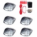 Cab Marker Light 5pcs Smoke Lens Top Roof Running Assembly 1 Set Wiring Pack Switch Fit For 14-18d F-350 F-450 Super Duty
