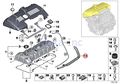 Bmw Genuine Engine Cylinder Head Crankcase Vent Hose 3-way 528i 528xi X5 0si 128i 0i Z4 3 30i 323i 328i 328xw 