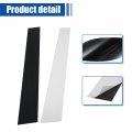 X Autohaux 1 Set Gloss Black Car Door Window Pillar Posts Cover Trim Exterior Anti-scratch Stickers For Nissan Rogue 2014-2020