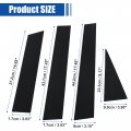 X Autohaux 1 Set Gloss Black Car Door Window Pillar Posts Cover Trim Exterior Anti-scratch Stickers For Nissan Rogue 2014-2020