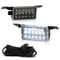 Full Led Truck Trunk Bed Cargo Lights With Wire Harness For 2014-2019 Chevy Silverado 1500 2500hd 3500hd Chrome Housing Clear 