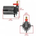 Caltric Fuel Primer Choke Solenoid Compatible With Omc Johnson 250 Hp 1995-2001 300 1995