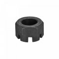 Uxcell M30x2mm Hexagon Slotted Nut Grade 4 8 Carbon Steel Hex Castle Nuts Black