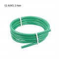 Uxcell Silicone Wire 12 Awg Ultra Flexible 600v Electric Strands Of Tinned Copper 3 Ft Green