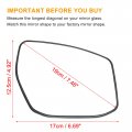Uxcell Car Right Passenger Side Heated Mirror Glass Replacement W Backing Plate For Nissan Sentra 2013-2019 Altima 2013-2018