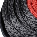 92 Synthetic Winch Rope Cable Protective Sleeve 20500lbs Aluminum Shackle Wll 30000lbs For Suv Atv Utv Steel Cables Ropes 3 8 1