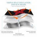 Vunko Front Window Car Sun Shade Windshield- Flaming Butterfly Foldable Cute Funny Sunshade For Truck Suv-blocks Uv Rays Visor