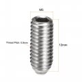 Uxcell Ball Point Set Screws M5 X 12mm 304 Stainless Steel Metric Spring Hex Socket Screw 20pcs