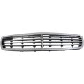 Mercedes Benz E320 Grille Assembly 2003 2006 Chrome Shell Silver Insert 9 Molding Elegance Package Sedan Wagon Plastic 