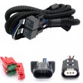 Nslumo H13 9008 Led Headlight Wiring Harnessa For 2006-2012 Ram 1500 2500 3500 14awg Heavy Duty Relay Harness Kit For Chrysler