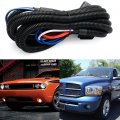 Nslumo H13 9008 Led Headlight Wiring Harnessa For 2006-2012 Ram 1500 2500 3500 14awg Heavy Duty Relay Harness Kit For Chrysler