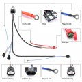 Nslumo H13 9008 Led Headlight Wiring Harnessa For 2006-2012 Ram 1500 2500 3500 14awg Heavy Duty Relay Harness Kit For Chrysler