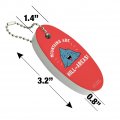 Graphics More Mountains Are Hill-areas Hilarious Funny Humor Floating Keychain Oval Foam Fishing Boat Buoy Key Float
