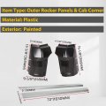 Kuafu Outer Rocker Panels Cab Corner Set Slip-on Compatible With 2009-2010 Dodge Ram 1500 Quad 2011-2018 Truck Extended 2500