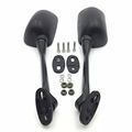Black Rear View Side Mirrors For Honda Cbr 250 2010 2012 And Cb 1300s 2003 Left Right Pair High Impact Pp Shell Convex Glass 