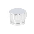 1 Inch Id Aluminium Alloy Auto Weld On Filler Neck Cap Oil Fuel Tank Silver Tone 