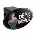 Dead Inside Girl With Exposed Skeleton Bones Oval Tow Trailer Hitch Cover Plug Insert