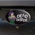 Dead Inside Girl With Exposed Skeleton Bones Oval Tow Trailer Hitch Cover Plug Insert