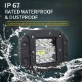 Willpower Led Flush Mount Pods Light 2pcs 42w 3 Inch Cube Off Road Drivings Spot Beam Work Light Bars Fog Lights For Truck Boat