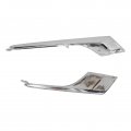 2 Pcs Left Side Front Fog Light Molding Chrome Strip Trim Upper Lower 1049609-00-f 1049611-00-f Fit For Tesla Model X 2016-2021
