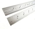 Shinwa 6 4r Rigid 750a Wide X 035a Thick Zero Glare Satin Chrome Stainless Steel Machinist Engineer Ruler Rule With Graduations