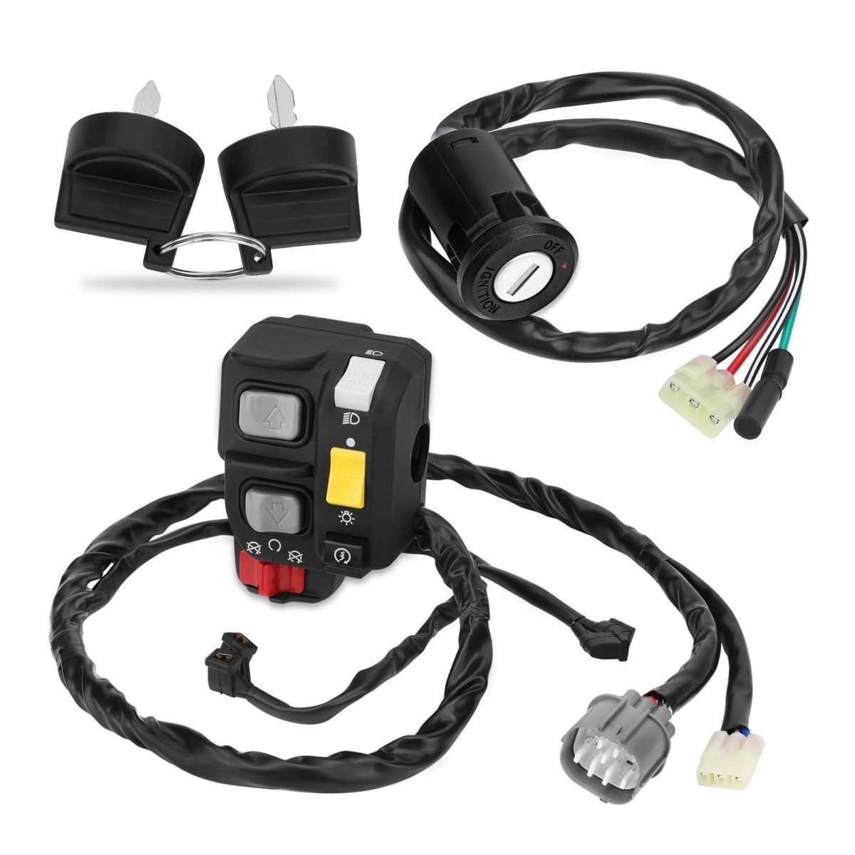 Handlebar Key Switch For Honda Recon 250 Es Trx250te 2007-2020 Electric Shift 35140-hm8-b73 35140-hm8-b51 35100-hm8-000
