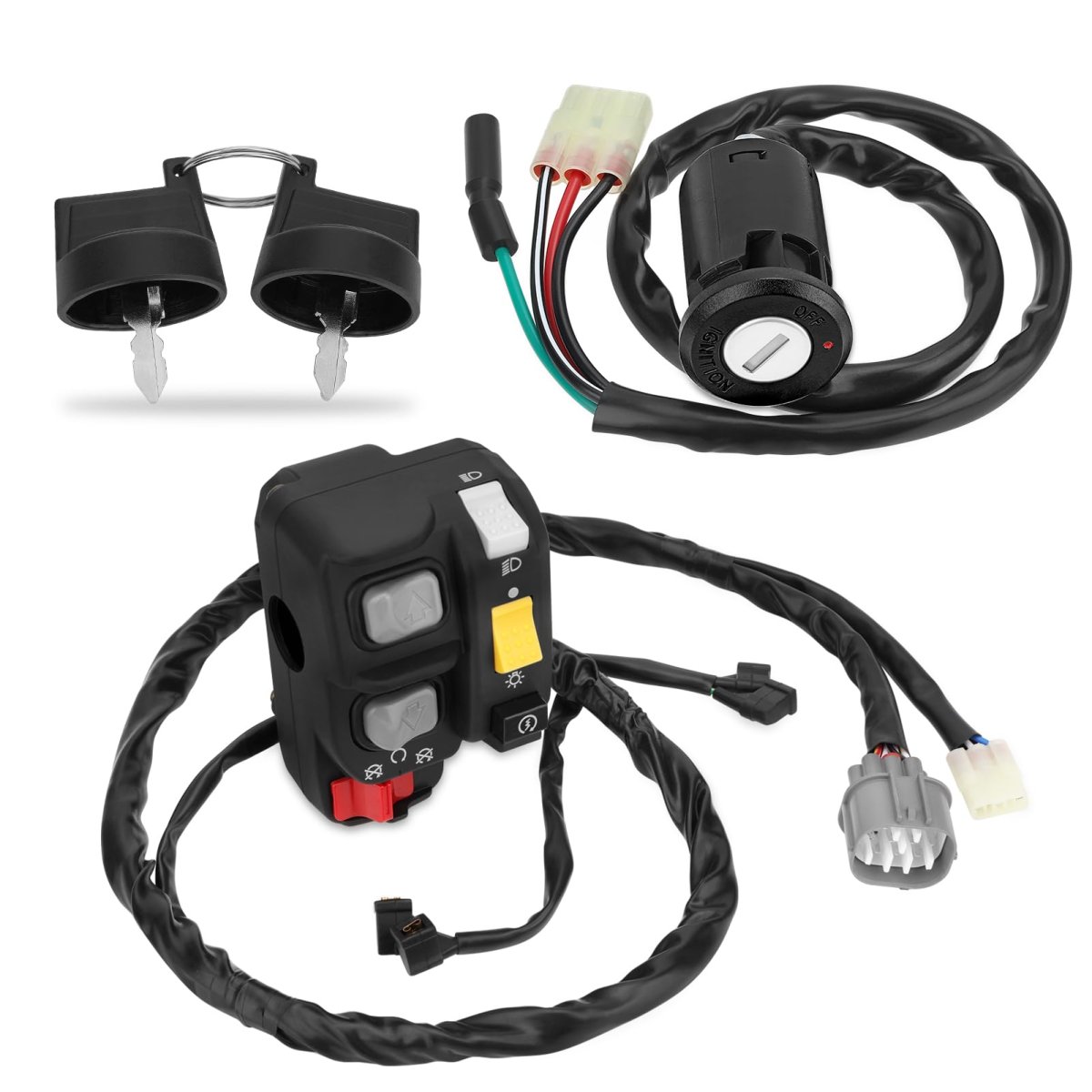 Handlebar Key Switch For Honda Recon 250 Es Trx250te 2007-2020 Electric Shift 35140-hm8-b73 35140-hm8-b51 35100-hm8-000
