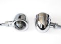 Panhead Smoke Chrome Turn Signal Universal Cruiser Chopper Custom Cafe Racer Xl 