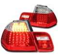 Led Tail Brake Lights Rear Lamps Red For 2002-2005 Bmw 3 Series E46 Sedan 4dr 