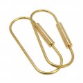 Lc Lictop Ellipse Shape Key Ring Brass Lock Clip Holders 2pcs 