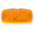 Ecotric Led Trailer Marker 4 X 2 Bullseye Lights Super Bright 10 Diodes Light Indicator Red Amber Double Bubble 12v Rectangular