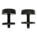 Hood Bumpers For Gmc Sierra 1500 2007 2019 Black Plastic Rubber Aluminum Medium Thread Screw On Attachment 33 71 Millimeters 