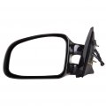 Ocpty Black Left Side Mirror Fit For 1999-2003 Pontiac Grand Am Smooth Glass Non-folding Non-heated
