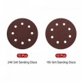 20pcs 7 Inch 8 Hole Hook And Loop Sanding Disc 150 Grit 240 Flocking Sandpaper Random Orbital Sander Papers
