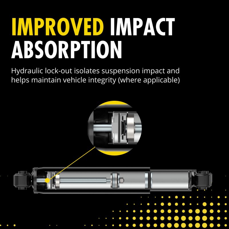 911517 Reflex Monotube Shock Absorber For Truck Rear High Pressure Nitrogen Gas Charged With Hydraulic Lockout And All Weather