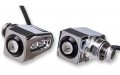 Rat Eye Led Turn Signal Pair Chrome With Red Leds Universal Fit Motorcycle Rear Signaling Lights Cnc Billet Aluminum Xjjh-802 