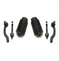 Partsw 6 Pc Front Inner Outer Tie Rod Ends Rack Pinion Bellow Boots Steering Kit Fits Honda Civic 1996-2000 