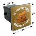 Flush The Turd November 3rd Tow Trailer Hitch Cover Plug Insert