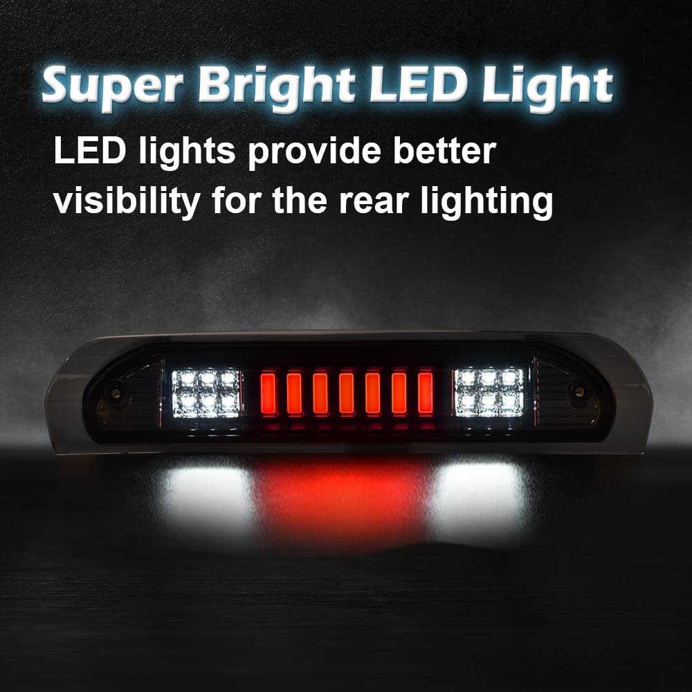 Led 3rd Brake Light For Dodge Ram 1500 2002 2008 And 2500 3500 2003 2009 Chrome Housing Smoky Lens Cargo Assembly