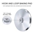 6 Inch Hook And Loop Backing Sanding Pads With 5 8 -11 Thread For Diamond Finishing Polishing Buffing Silver Tone